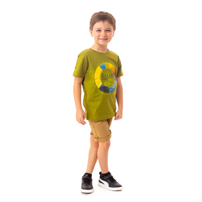 Green Safari Short Sleeve Tee - Select Size