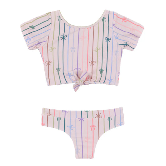 Bows Two-Piece UV Swimsuit