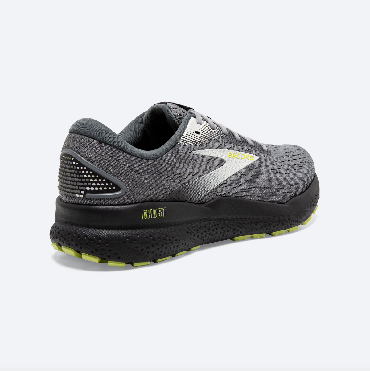 Brooks Mens Ghost 16 Wide - Primer/Grey/Lime (1104182E040)