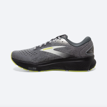 Brooks Mens Ghost 16 Wide - Primer/Grey/Lime (1104182E040)