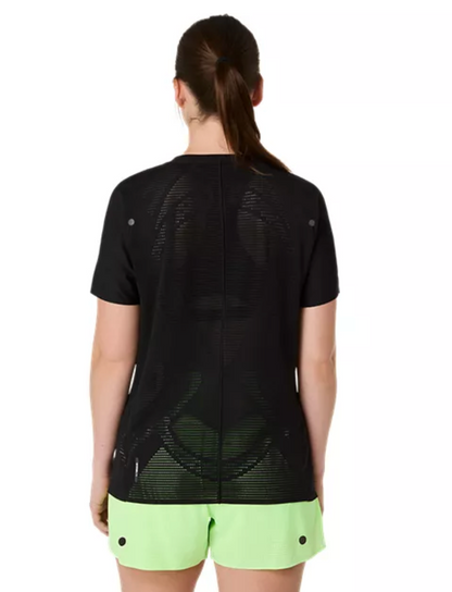 2027 ASICS Los Angeles Marathon-ASICS Women's Metarun Short Sleeve Top Black (2012D418)(LA27-02)