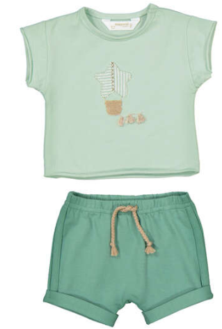 Green Star Shirt & Short Set - Select Size
