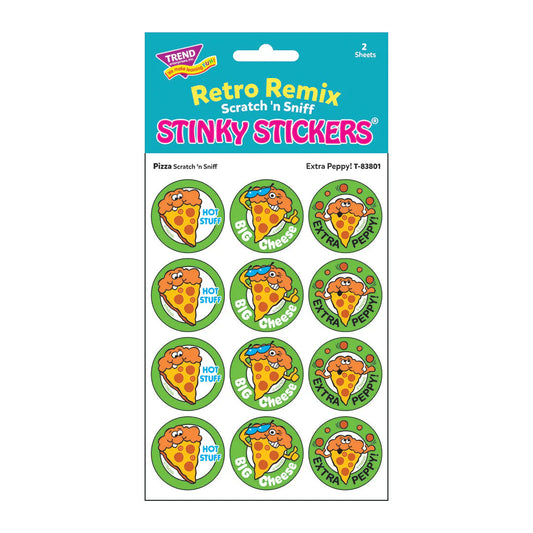 Extra Peppy! - Pizza-Scented Retro Remix Stinky StickersÂ®