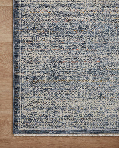 Amber Lewis x Loloi Zuma Denim / Ivory Rug