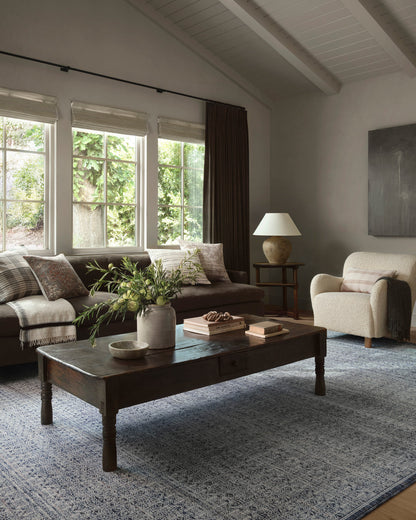Amber Lewis x Loloi Zuma Denim / Ivory Rug