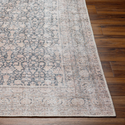 Aria Navy / Blush Washable Rug