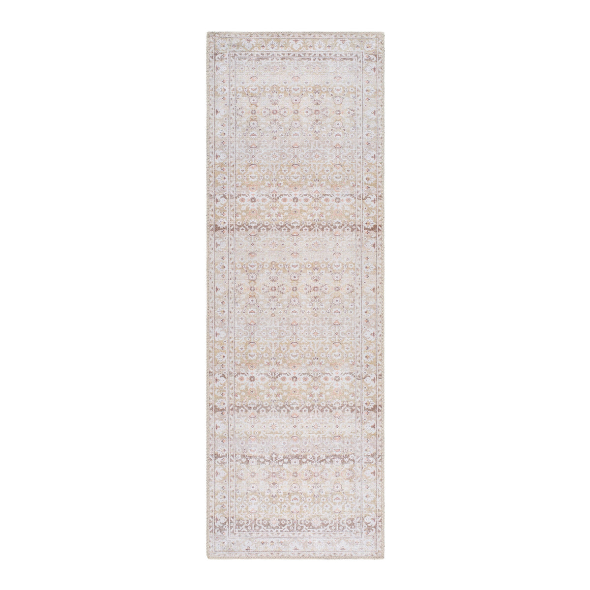 Aria Camel / Rust Washable Rug