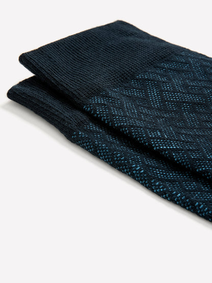 Dress Socks with Geometric Pattern