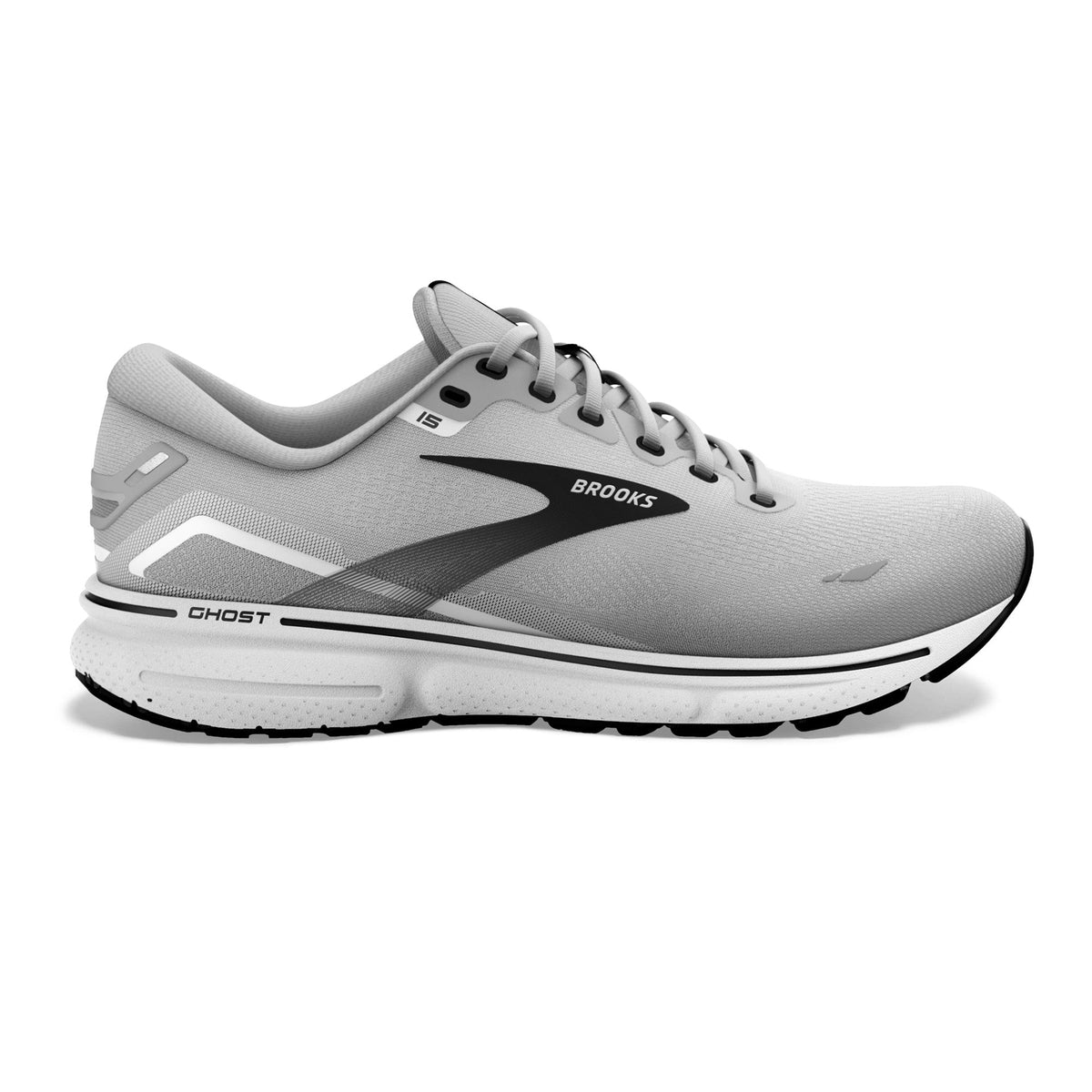 Brooks Mens Ghost 15 Wide - Alloy/Oyster/Black (1103932E098)