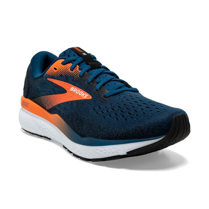 Brooks Mens Ghost 16- Blue Opal/Black/Nasturtium (1104181D474)
