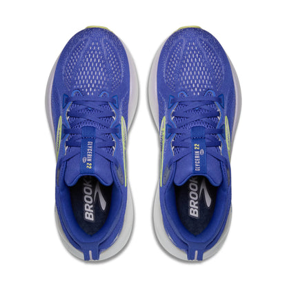 Brooks Womens Glycerin 22- Amparo Blue/Hyper Iris/Yellow (1204341B440)
