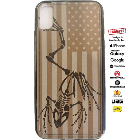 CLEARANCE - Pelican SEALs Bonefrog FDE flag Case for Iphone XS Max -EGO147