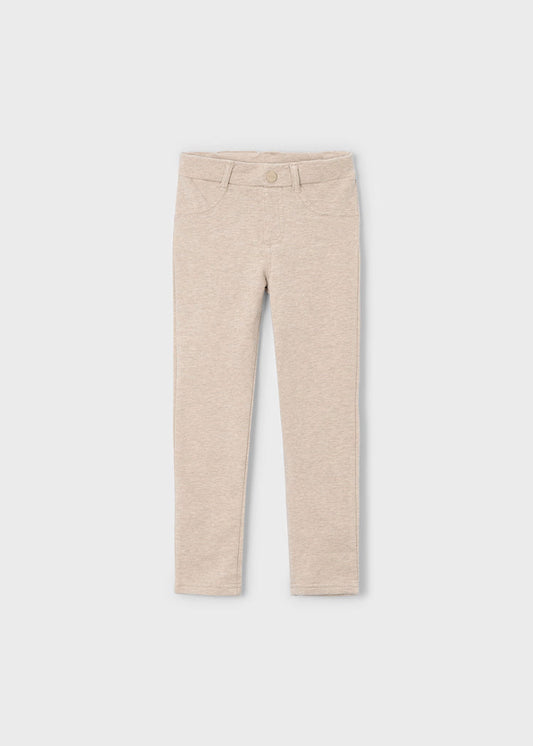 Heather Toffee Skinny Pants for Girls