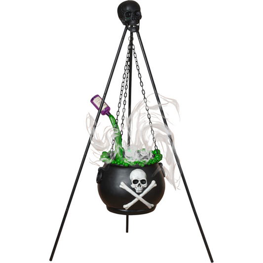 Electric Lighted Magnesium Smoking Halloween Cauldron - 64"