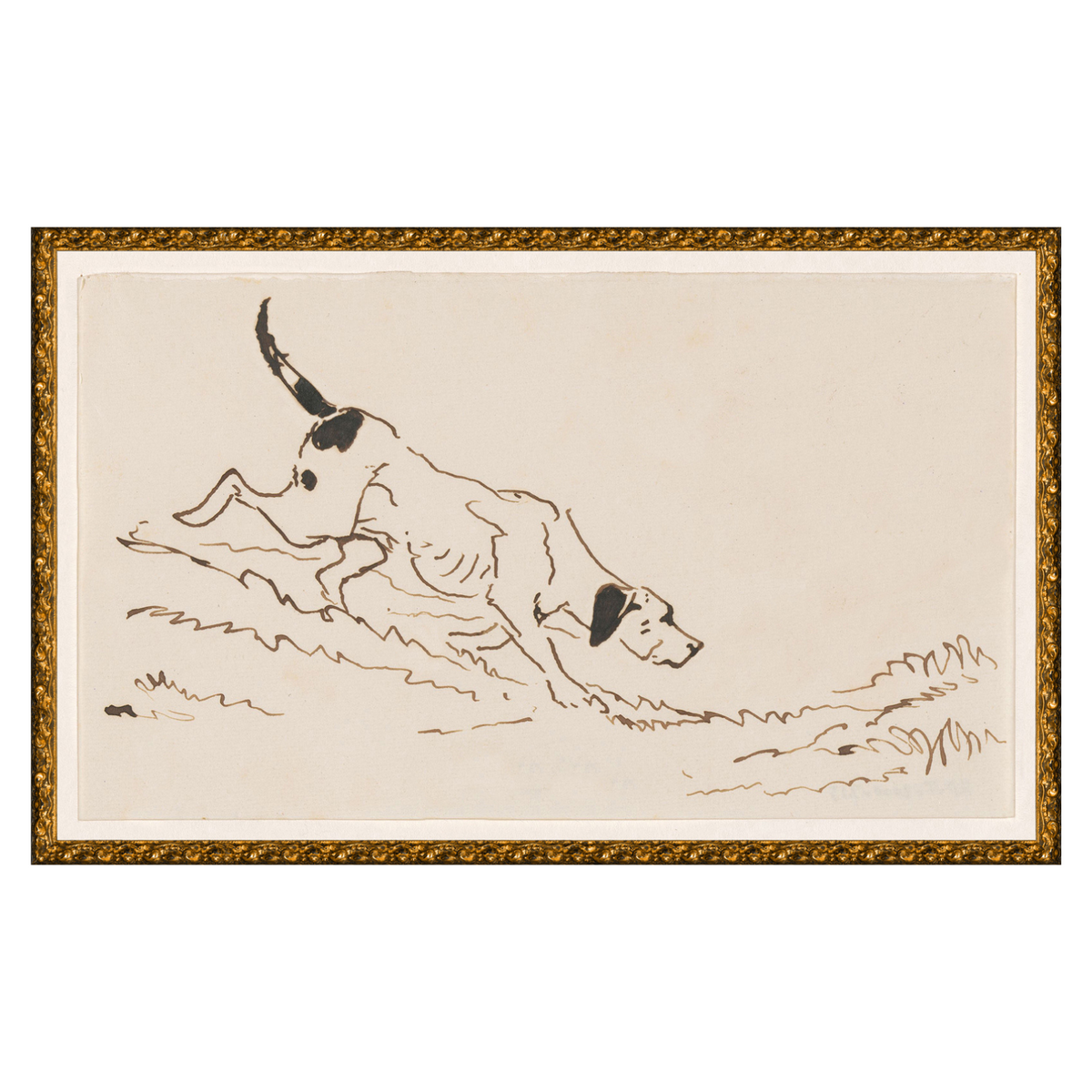 "The Hound" Framed Art Print