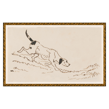 "The Hound" Framed Art Print