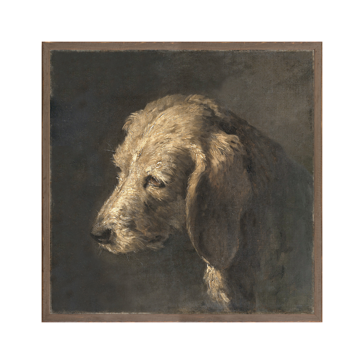 "Moody Dog" Framed Art Print