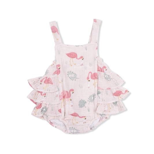 Flamingos - Ruffle Sunsuit