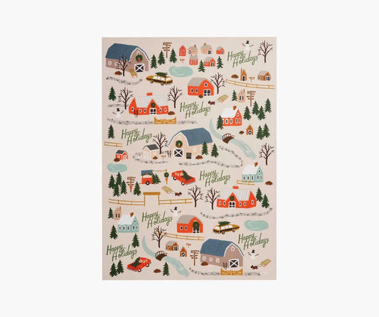 Holiday Tree Farm Wrapping Sheet